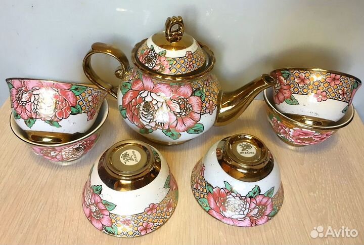 Чашки бокалы чайник сервиз
