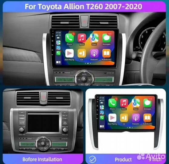 Автомагнитола для Toyota Allion 2007-20
