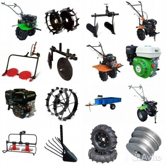 Мотоблоки от 7л.с до 17л.с в наличии