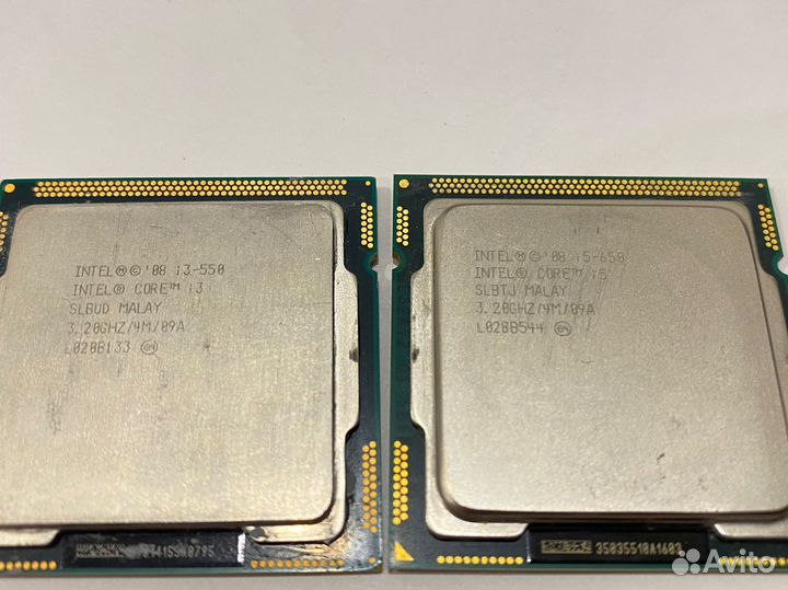 Процессор intel core i5-650 и i3-550