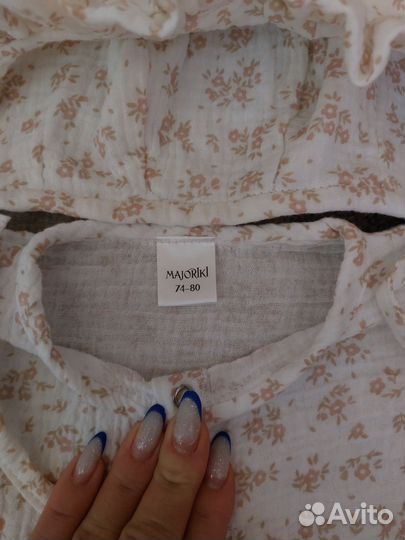 Муслиновый комбинезон для девочки