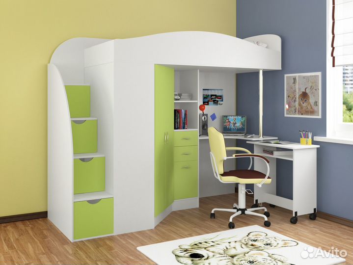 Кровать чердак Теремок-1 Гранд