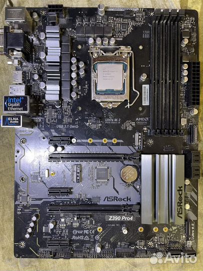 Материнская плата с процессором