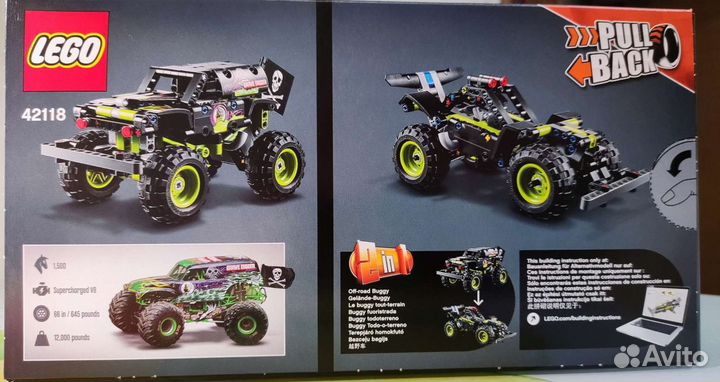 Конструктор lego Technic 42118 Monster Jam