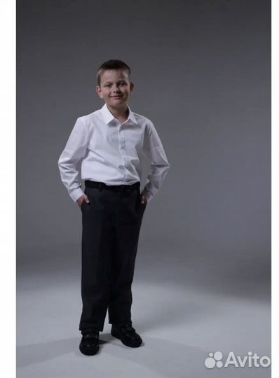 Рубашка школьная белая на мальчика