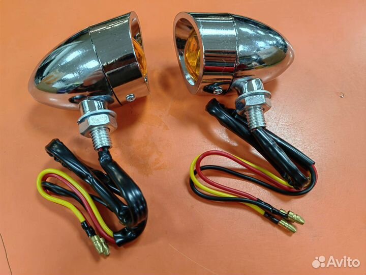 Поворотники хром чоппер круизер