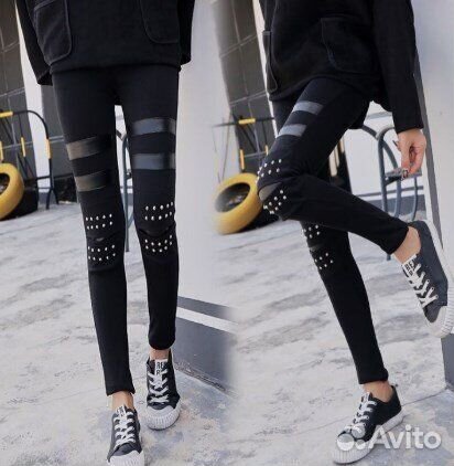 Леггинсы с заклепками X-Style