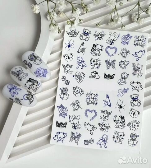 Слайдеры, наклейки для ногтей