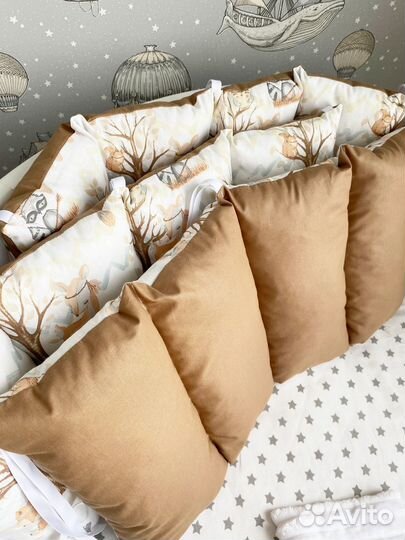 Бортики в кроватку и одеялко