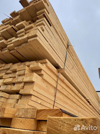 Доска обрезная 40х200х6000