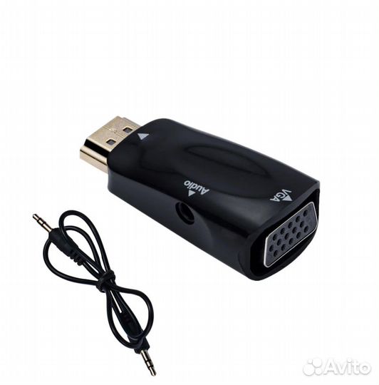 Переходник hdmi на vga + аукс