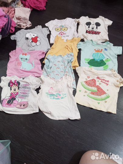 Детские вещи пакетом. Футболки для девочек