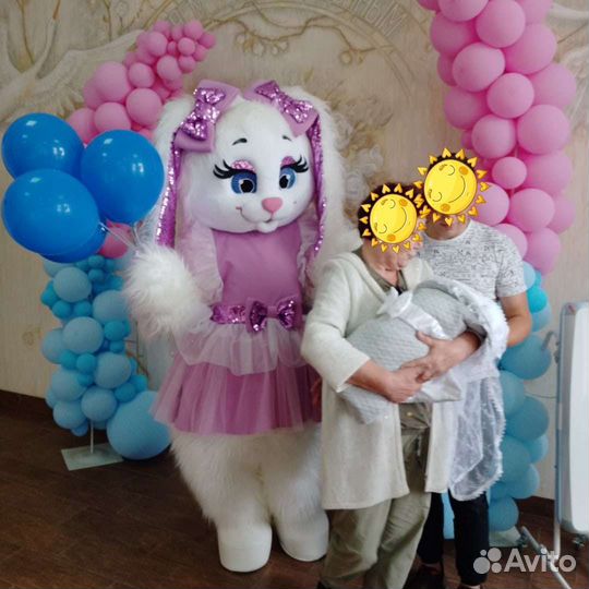 Ростовая кукла/живая открытка/поздравления/зайка