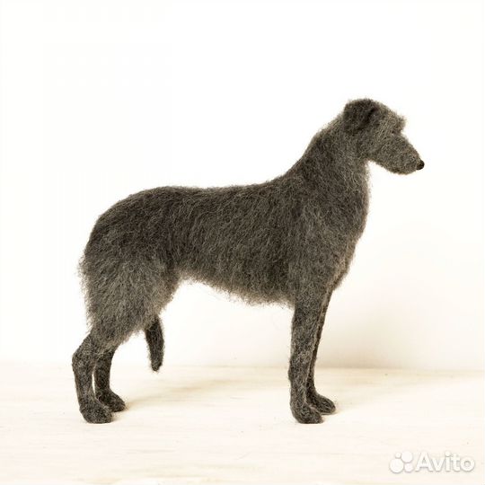 Валяная игрушка Собака породы Дирхаунд