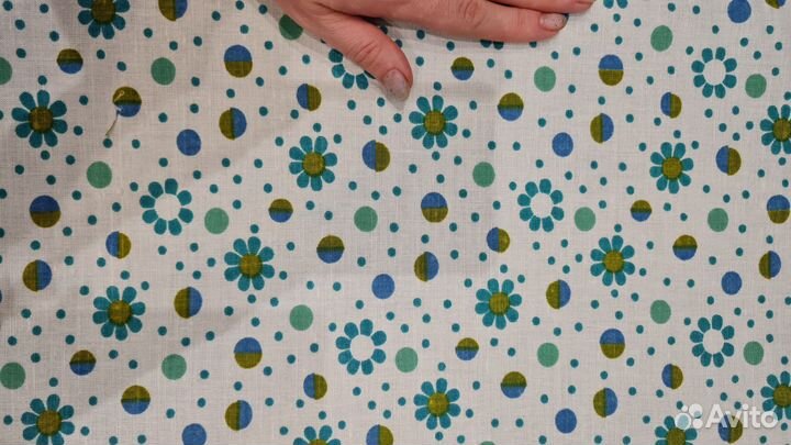 Отрез ткани лен СССР