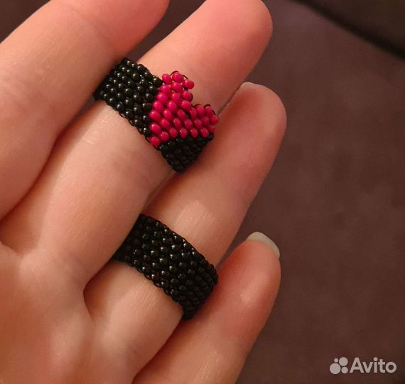 Кольцо из бисера