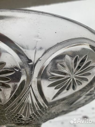 Ваза для фруктов на ножке СССР