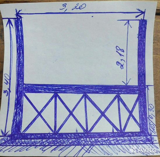 Ограждение из бруса