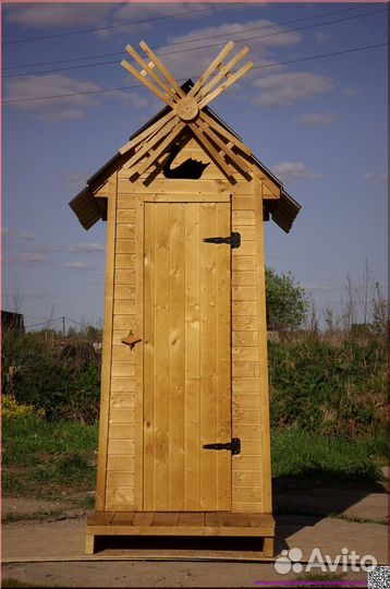 Дачный туалет деревянный ACC335