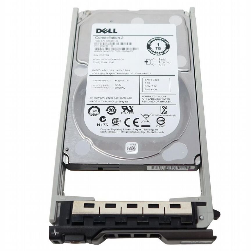 [09W5WV] Жесткий Диск Dell 9w5wv 1tb 7200 Sas 2,5" Hdd 09w5wv