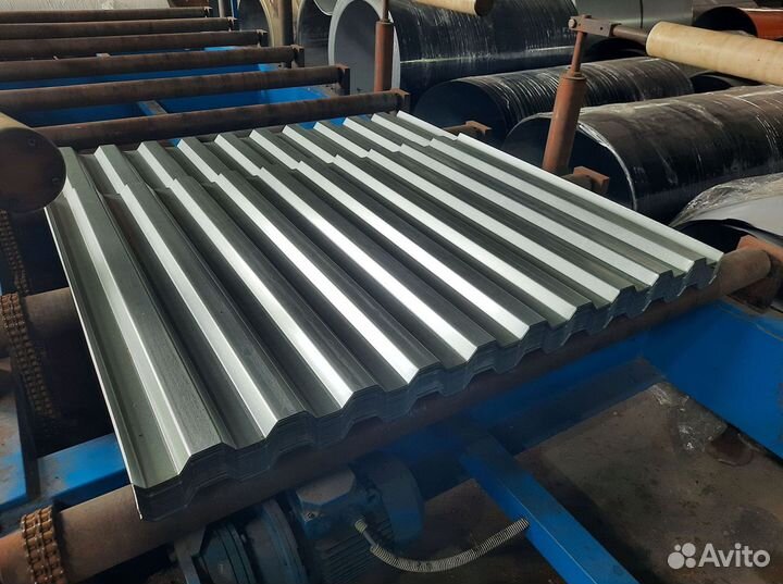 Профлист оцинкованный окрашенный Н-57 0,8х750