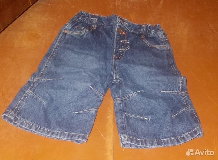 Бриджи джинсовые