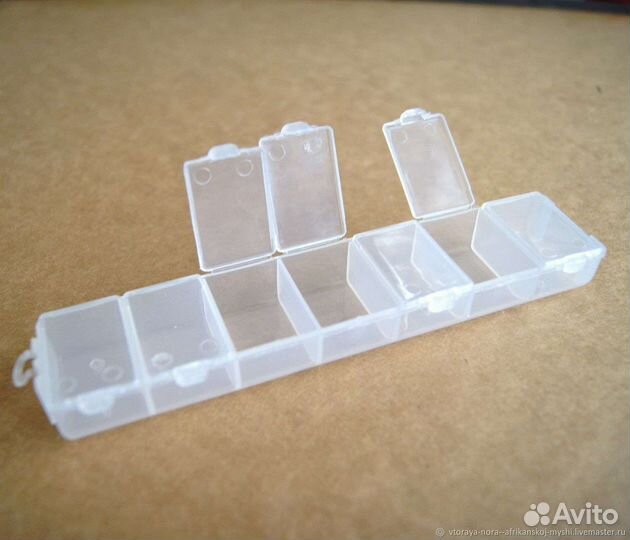 Контейнер для алмазных страз, бисера 7 ячеек