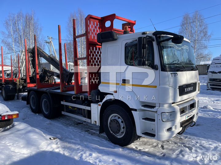 Лесовоз (сортиментовоз) КАМАЗ 6580 с КМУ Майман, 2019