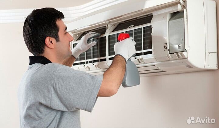 Чистка сплит систем, до заправка фреона