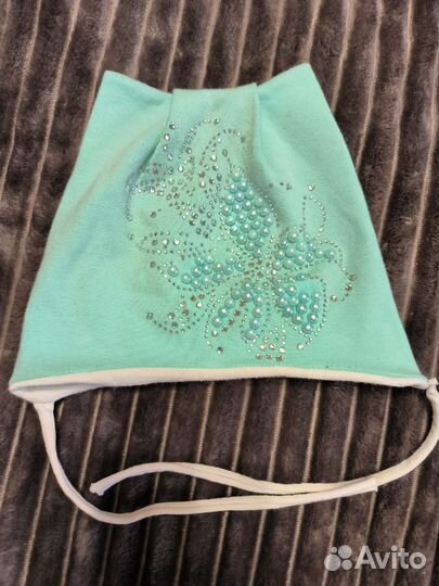 Шапочки для девочки 6-12 мес