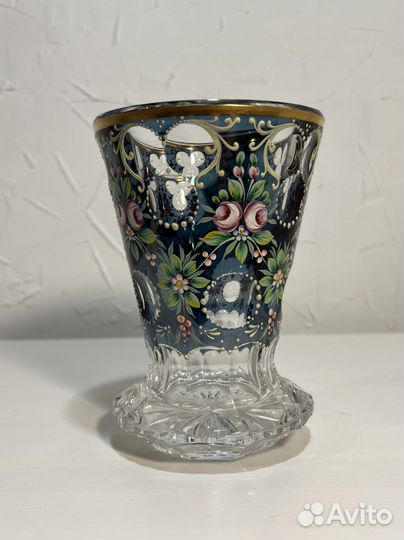 Ваза антикварная, Европа, хрусталь