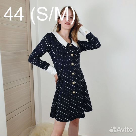 Платье в горошек AZU