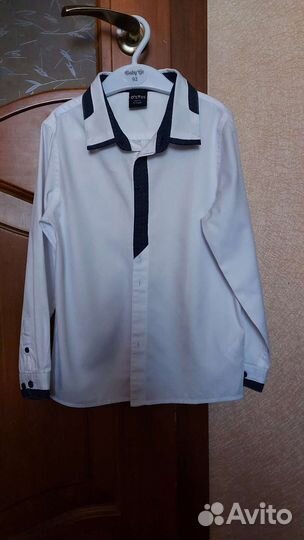 Рубашка белая праздничная р.122