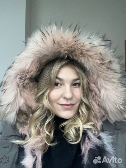 Парка с натуральным мехом