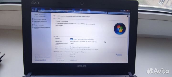 Нетбук Asus x101ch 4потока