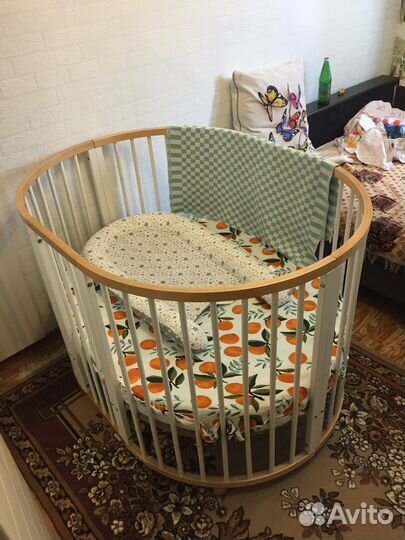 Большая круглая кроватка Giovanni shapito treeo