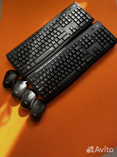 Беспроводная клавиатура и мышь Logitech