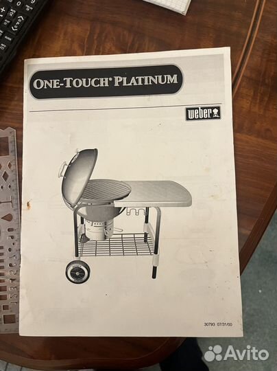 Гриль Weber performer ONE touch platinum новый