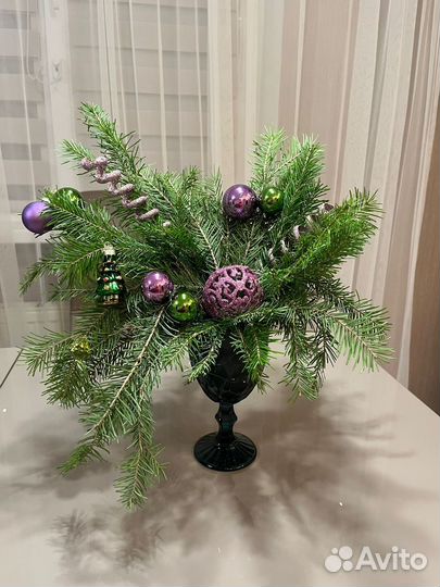 Новогодняя композиция из пихты