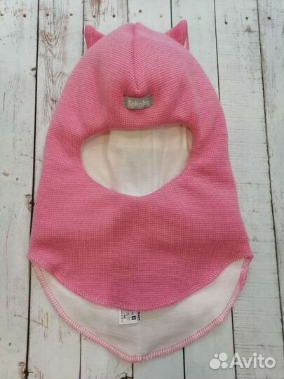 Шапка шлем для девочки зимняя новая