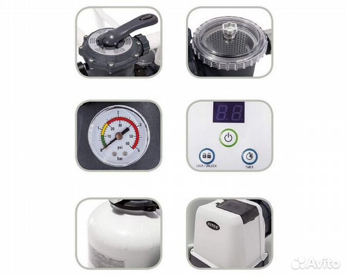 Песочный фильтр-насос 6000 л/ч Intex 26646