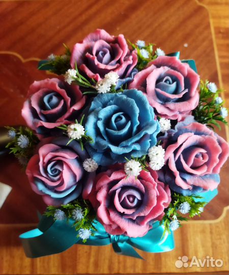 Мини букет из мыла