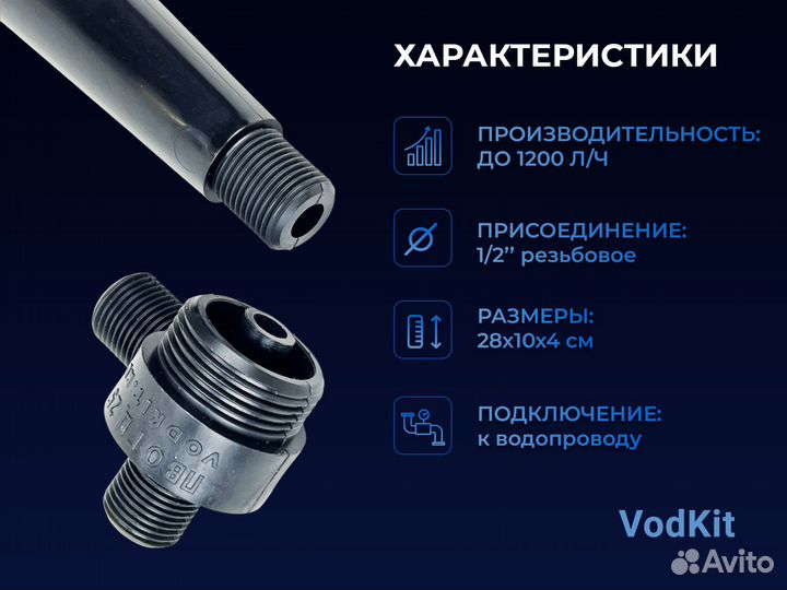 Пластиковый гидроциклон пво-гцто