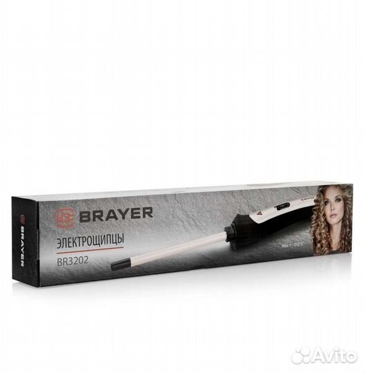 Электрощипцы для волос плойка brayer
