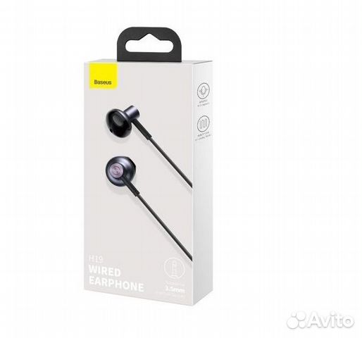 Наушники Baseus H19 Wired earphone Новые