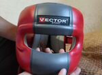 Боксерский шлем с бампером vector sport