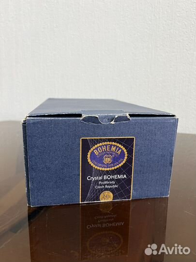Хрустальная салфетница, новая. Bohemia