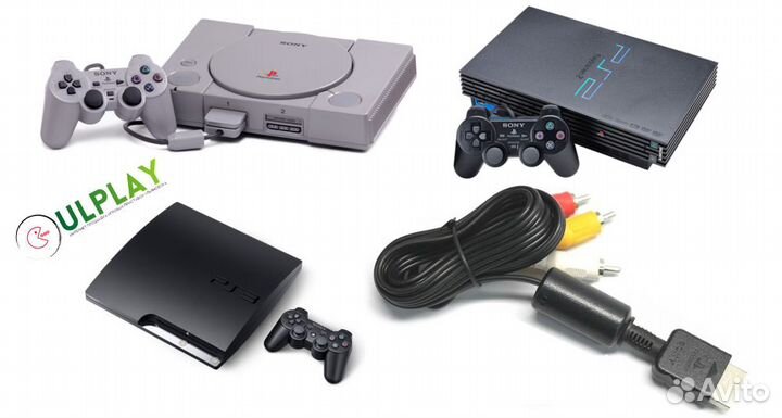 Оригинальный композитный AV кабель для PS PS2 PS3