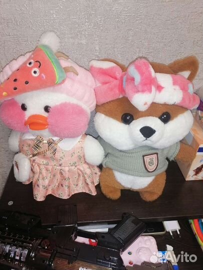 Уточка lalafanfan и щенок lalafanfan