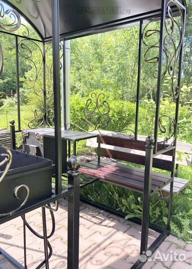 Мангал с печью